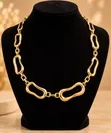 Statement Gold Necklace - 5