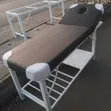Foldable Massage Bed - White & Black - 2