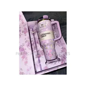 Floral Rose Fancy Purple Tumbler