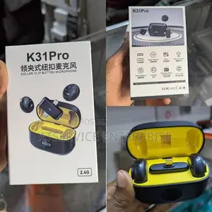 K31 Pro Wireless Clip-on Microphone for Phone