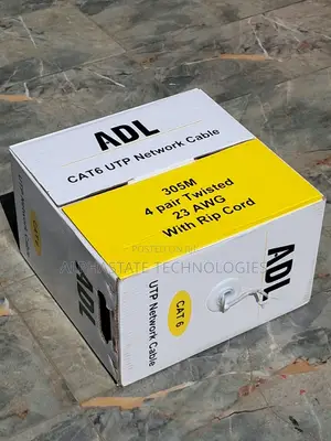 ADL CAT6 305M Cable ya Ethernet kwa CCTV & LAN