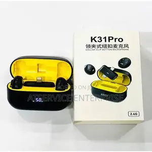 K31 Pro Wireless Lavalier Microphone Set for Interviews
