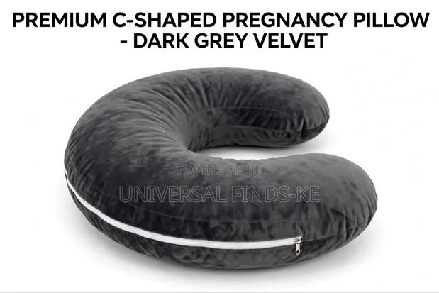 C-Shaped Velvet Pregnancy Pillow - 1