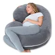 C-Shaped Velvet Pregnancy Pillow - 2