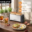 Stainless Steel Sokany 4-Slice Electric Toaster - 1