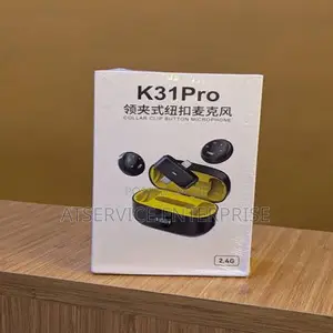 K31 Pro 2.4G Wireless Microphone Set yenye Digital Display