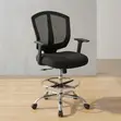 Ergonomic Stool Office Chair - Black - 4