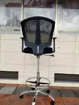 Ergonomic Stool Office Chair - Black - 5