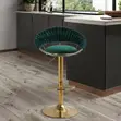 Modern Swivel Adjustable Bar Stool - Green - 2