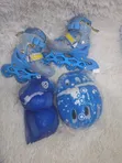Blue High-Quality Kids Skating Shoes with Lights - 1