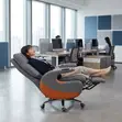 High-Back Leather CEO Executive Office Chair - 4