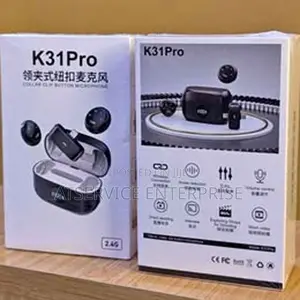 K31 Pro Wireless Microphone Set with Charging Case