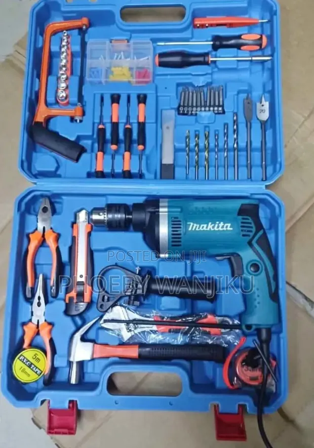 Makita Electric Drill Set with Accessories - 1