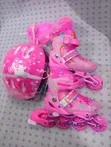 Shiny Pink Roller Skates - Size 31-34 - 2