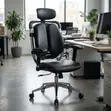 Dual Orthopedic Office Seat - Nyeusi - 3