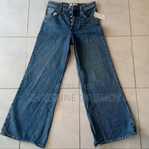 Quality Women's Thrifted Wide Leg Jeans - 1
