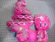 Pink Inline Skates Size 35-38 Glitter - 1