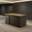 Urban Executive Desk | 140cm Golden Modern Table with 3 Drawers - 5