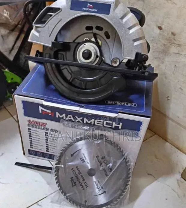 Maxmech Circular Saw ya Umeme 1400W Yenye Kudumu - 1