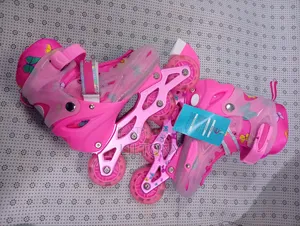 Shinny Pink Roller Skates - Medium (35-38)