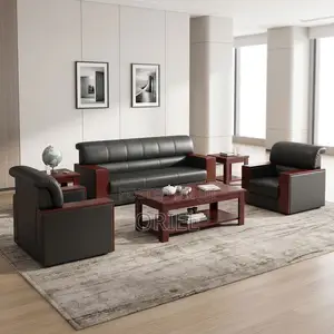 Brand New 5-Seater Leather Office Sofa