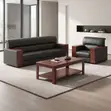 Brand New 5-Seater Leather Office Sofa - 2