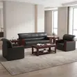 Brand New 5-Seater Leather Office Sofa - 4