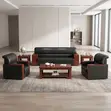 Brand New 5-Seater Leather Office Sofa - 5
