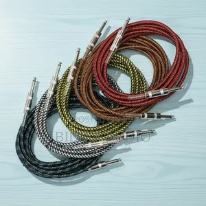 10M Weaving Acoustic Guitar Cable - Nylon Audio Connector