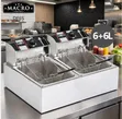 Macro Double Deep Fryer 12L - DF6S - Commercial - New - 2