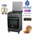 Nunix 50x55cm 3-Gas 1-Electric Cooker with Electric Oven - 1