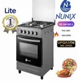 Nunix 4 Gas Burner Cooker with Gas Oven KZ-560-GO-S - 1
