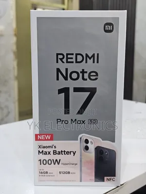 New Xiaomi Redmi Note 17 Pro Max 512GB