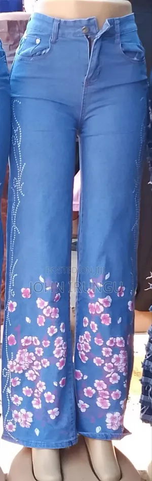 Jeans za Wanawake za Wide-Leg Zinazovuma