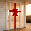 Large Red Christmas Door Hanging Bow Decoration - 1