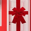 Large Red Christmas Door Hanging Bow Decoration - 5