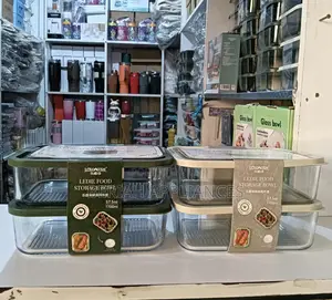 1500ml Borosilicate Glass Lunch Box