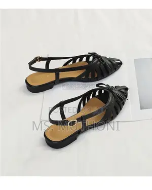 Viatu vya Wanawake vya Kifaransa vya Kufunga Kifundo vya Kusuka vya Slingback - Size 37