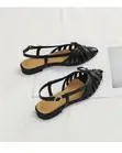 Viatu vya Wanawake vya Kifaransa vya Kufunga Kifundo vya Kusuka vya Slingback - Size 37 - 1