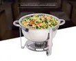 Stainless Steel Chafing Dish with Glass Lid - 3