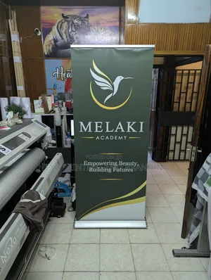 Professional Roll-Up Banner Stand and Printing (85x200cm)