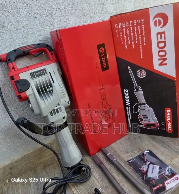 Edon 2200W Professional Electric Demolition Hammer - 1