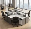4-Way Ofisi Workstation Desk - Mpya Kabisa - 4