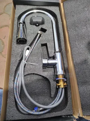 Abey Pull Down Kitchen Mixer Tap - Silver