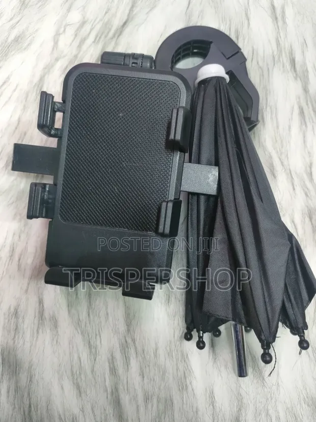 Motorcycle Phone Holder with Umbrella - 1