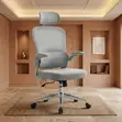 Kiti cha Ofisi cha Mtendaji cha Ergonomic - Kitambaa Nyeupe - 3