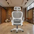 Kiti cha Ofisi cha Mtendaji cha Ergonomic - Kitambaa Nyeupe - 5
