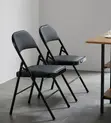 Kiti cha Mihadhara cha Leatherette Kinachokunjwa Kisicho na Mikono - 2