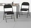 Kiti cha Mihadhara cha Leatherette Kinachokunjwa Kisicho na Mikono - 4