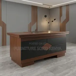 Mahogany Executive Desk with Drawer | 1200MM Brown